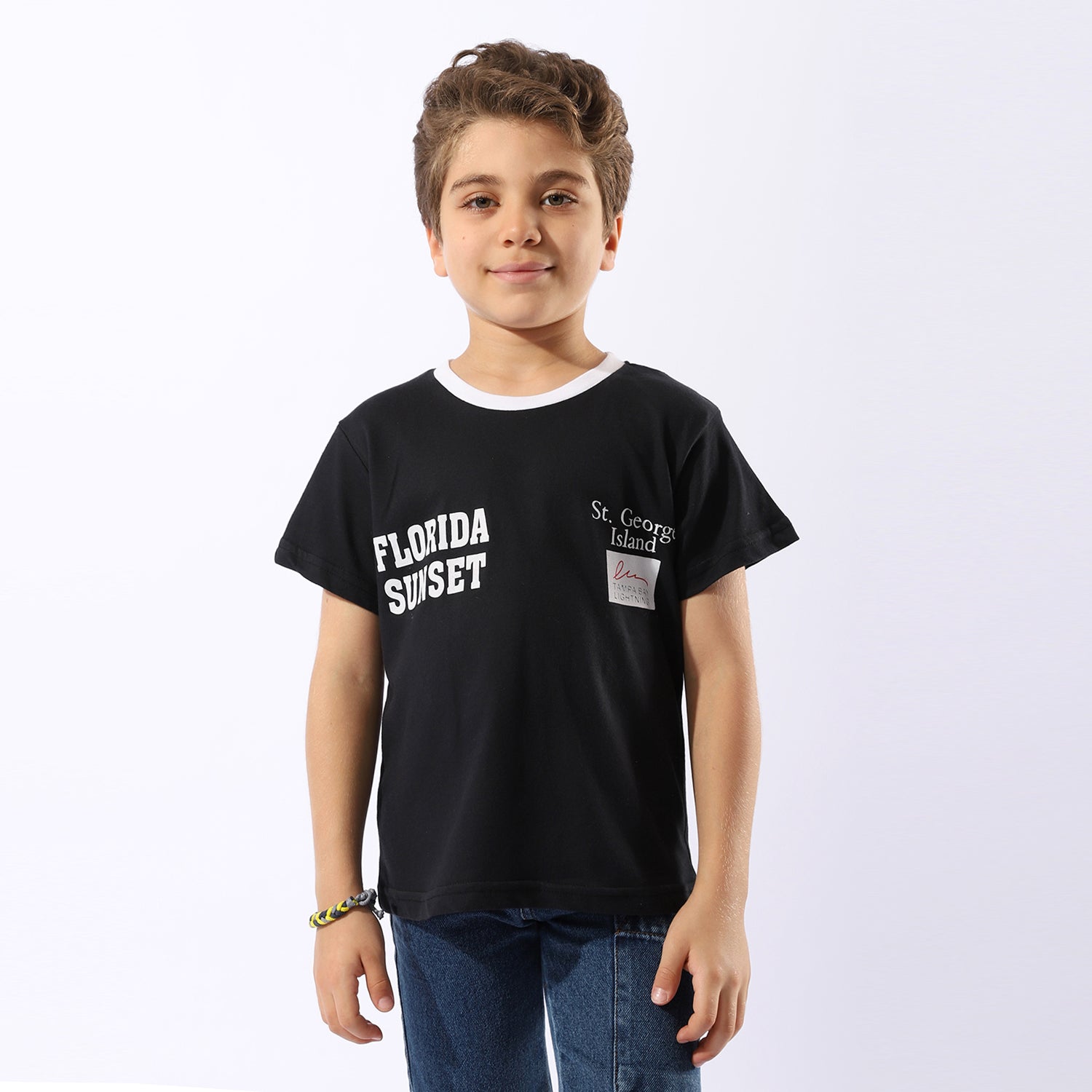 Florida Print Black T-Shirt