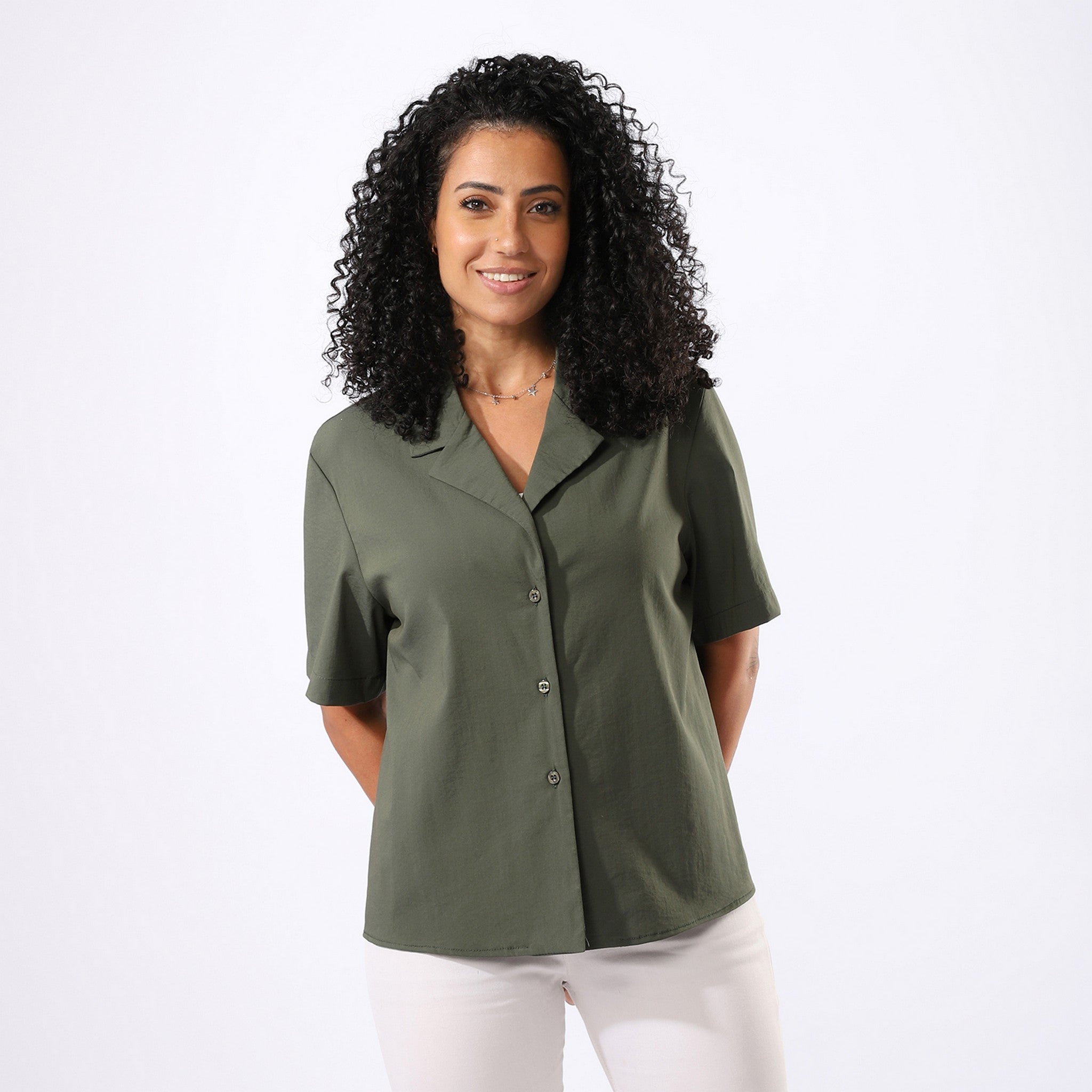 Plain Olive Blouse