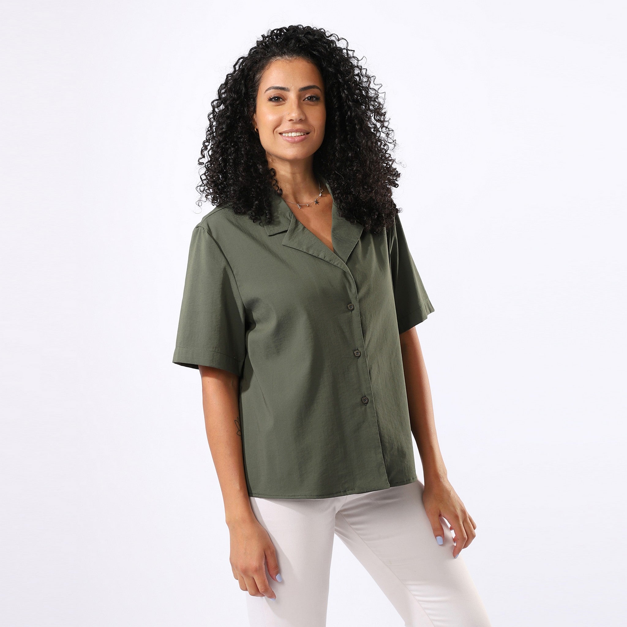 Plain Olive Blouse