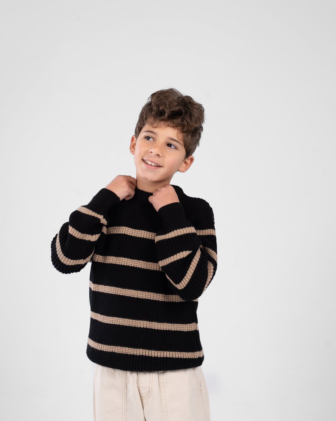 Boys Striped Pullover