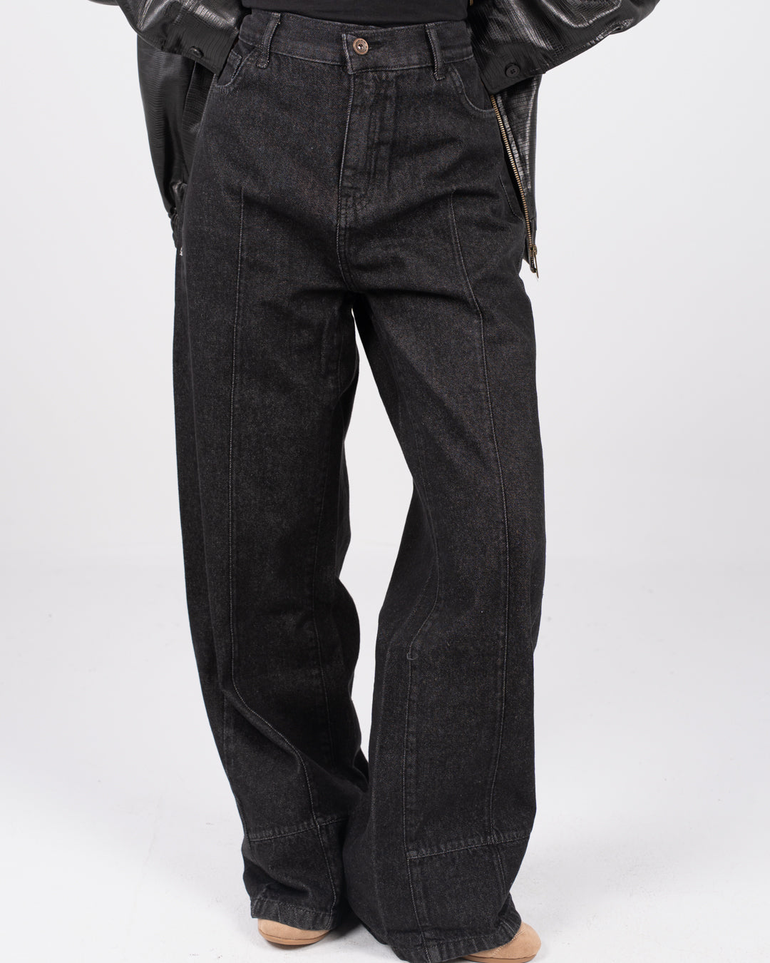 Wide Leg Denim Pants