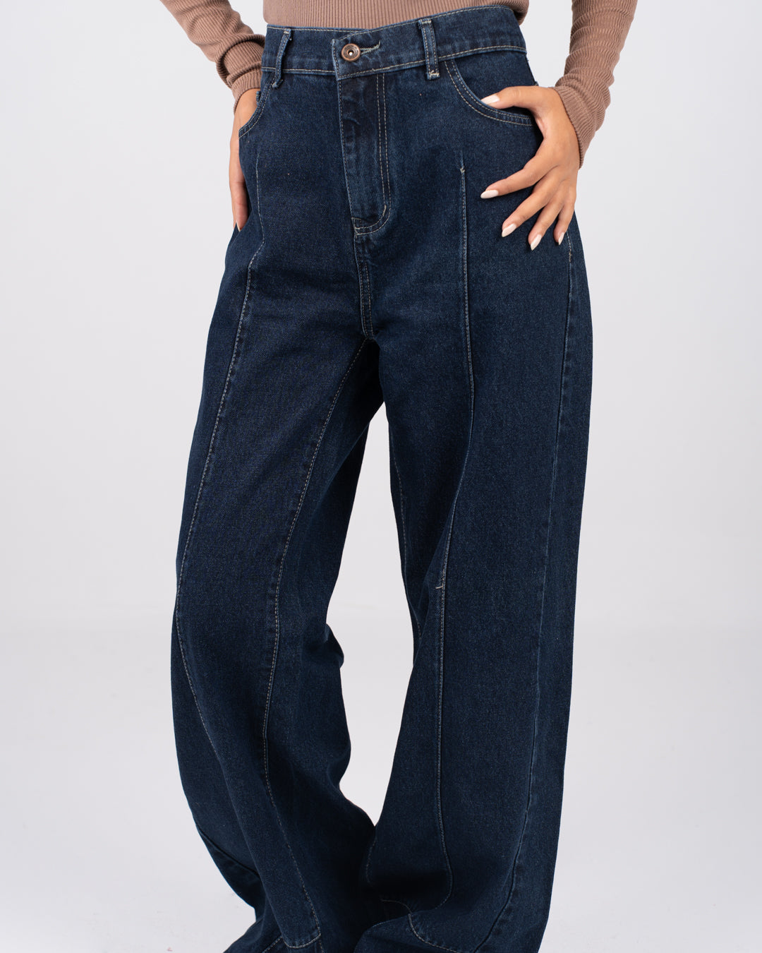 Wide Leg Denim Pants