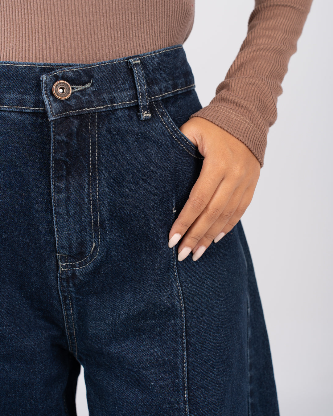 Wide Leg Denim Pants