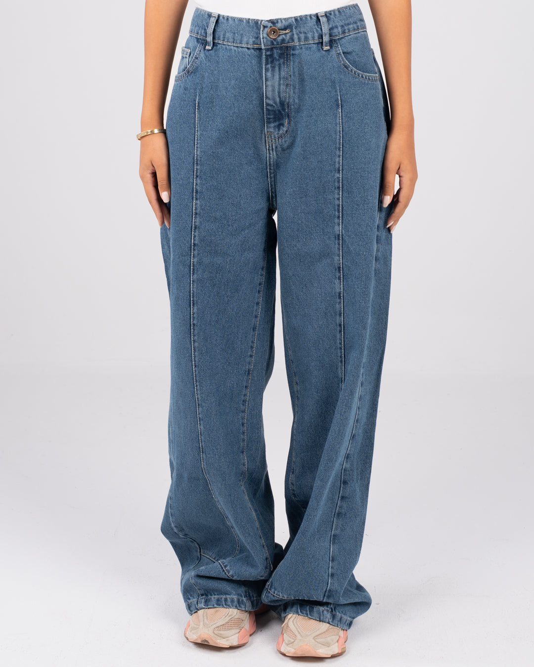 Wide Leg Denim Pants