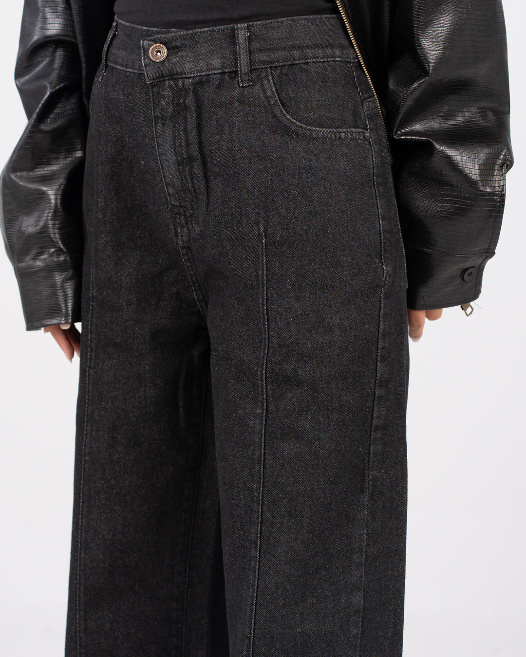 Wide Leg Denim Pants