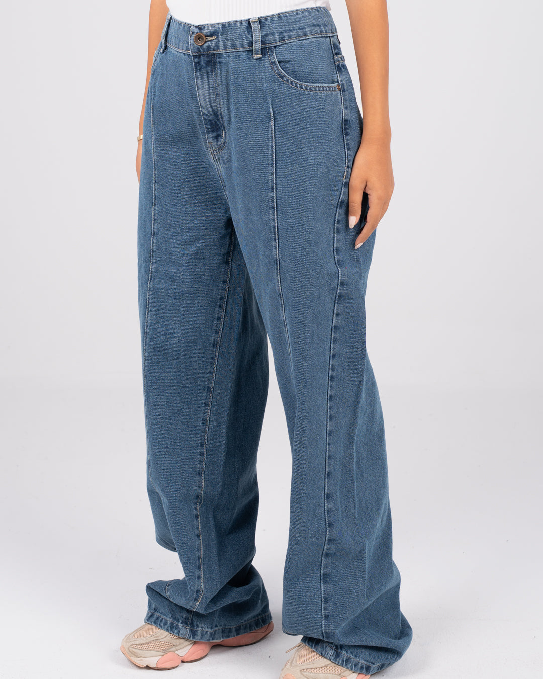 Wide Leg Denim Pants