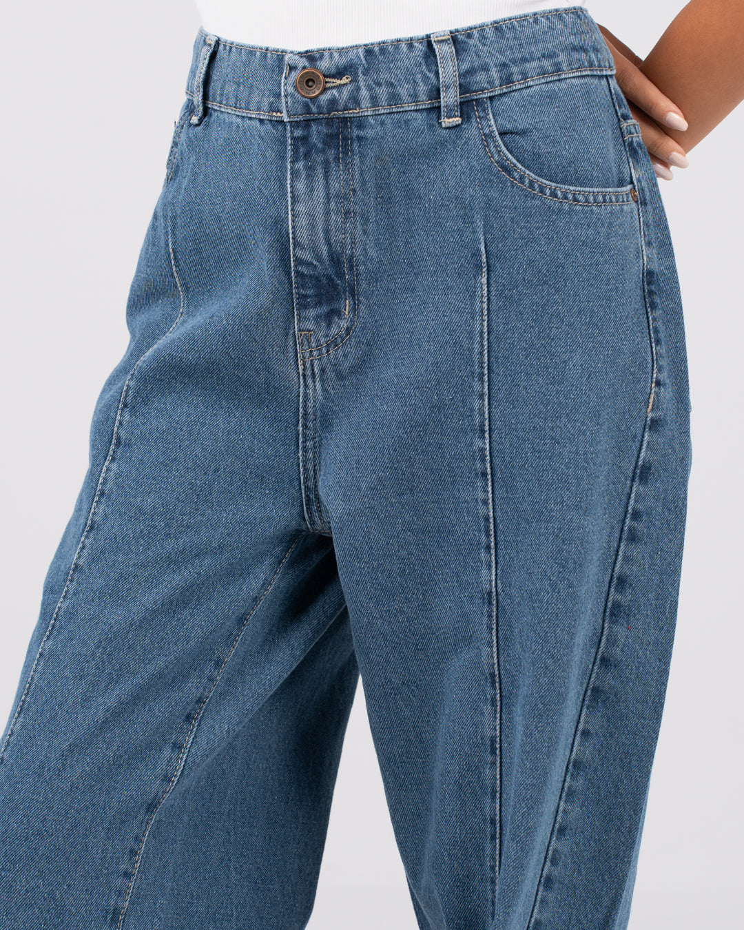 Wide Leg Denim Pants