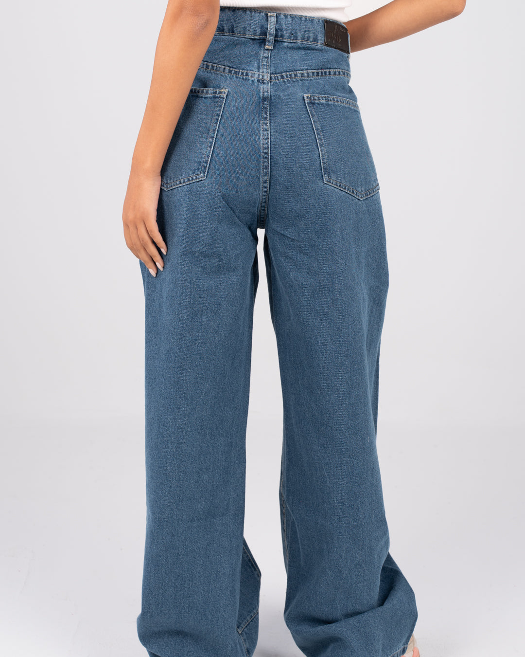 Wide Leg Denim Pants