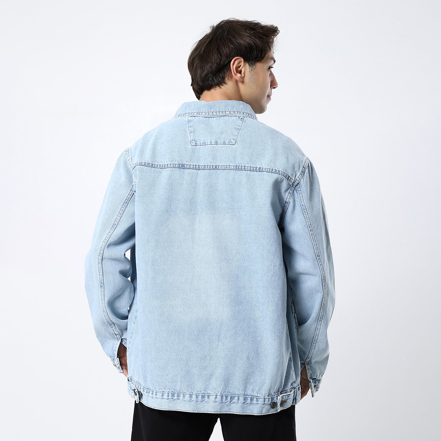 Button-up Light Blue Jeans Jacket