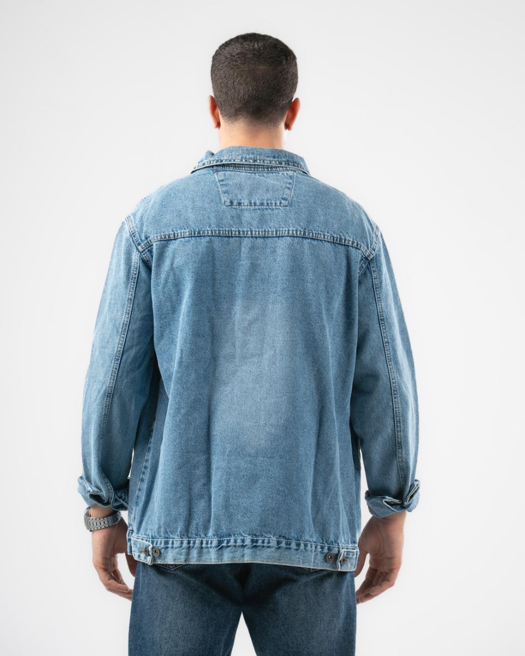 جاكيت دنيم رجالي واسع