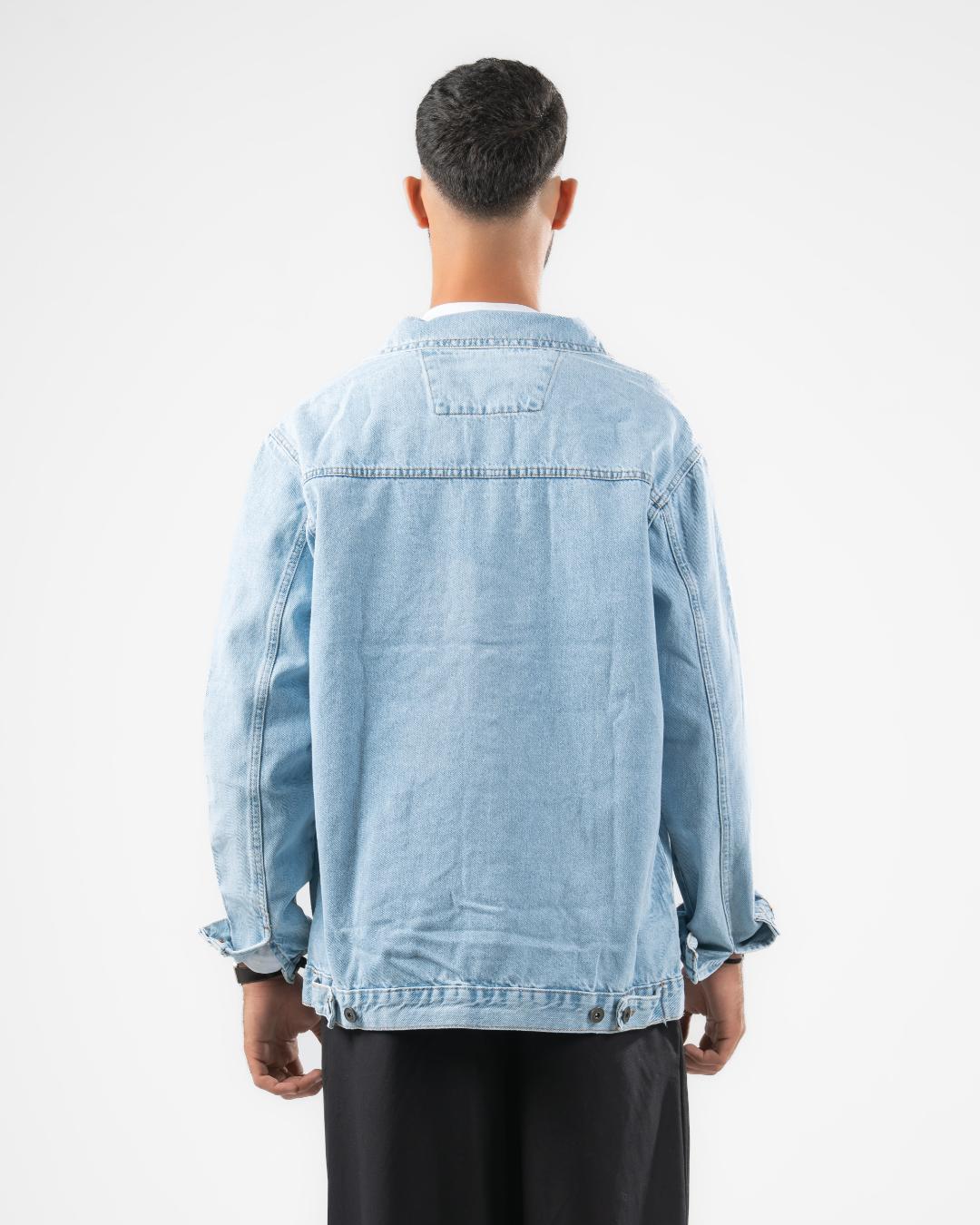 جاكيت دنيم رجالي واسع