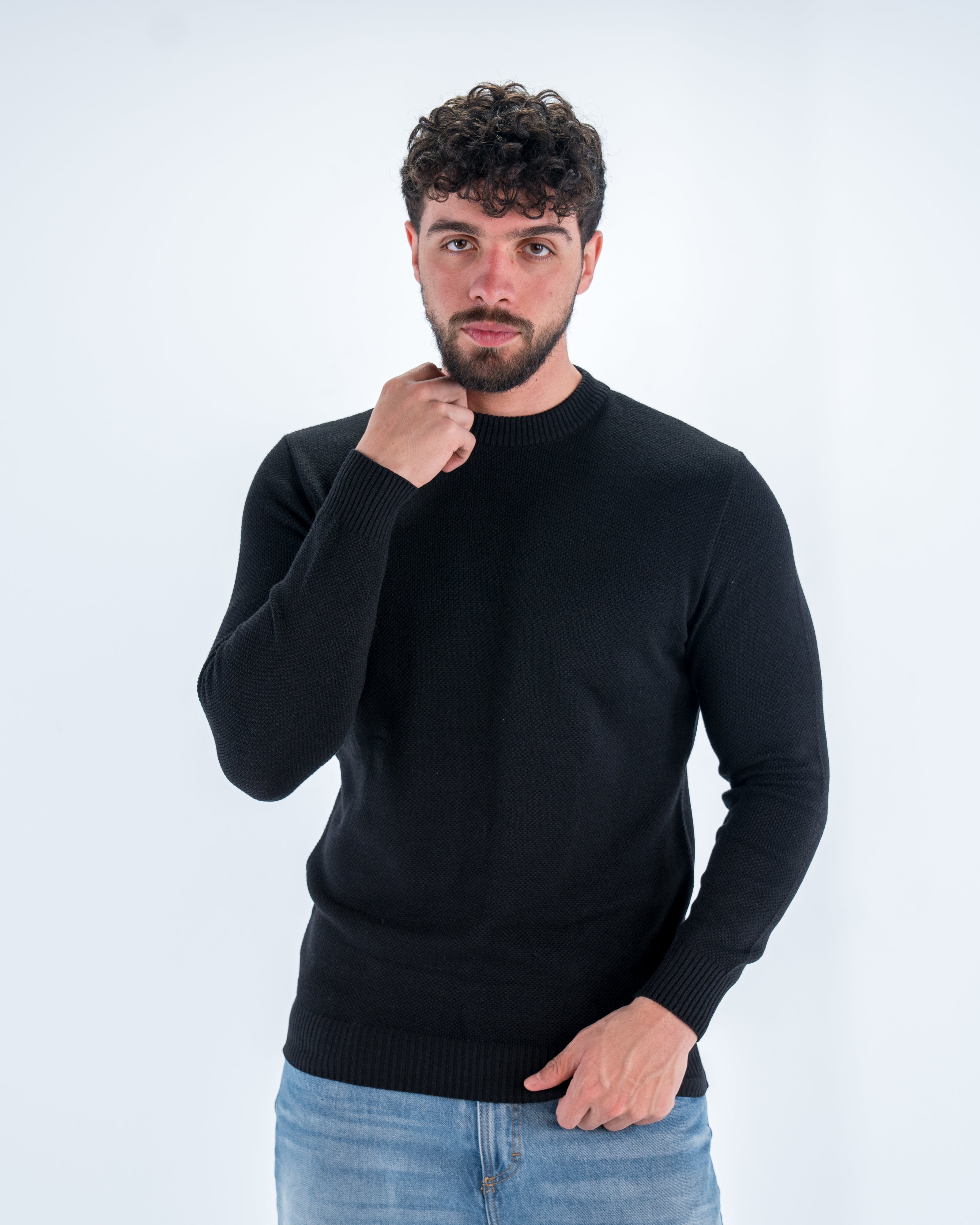 Men Honeycomb Pullover