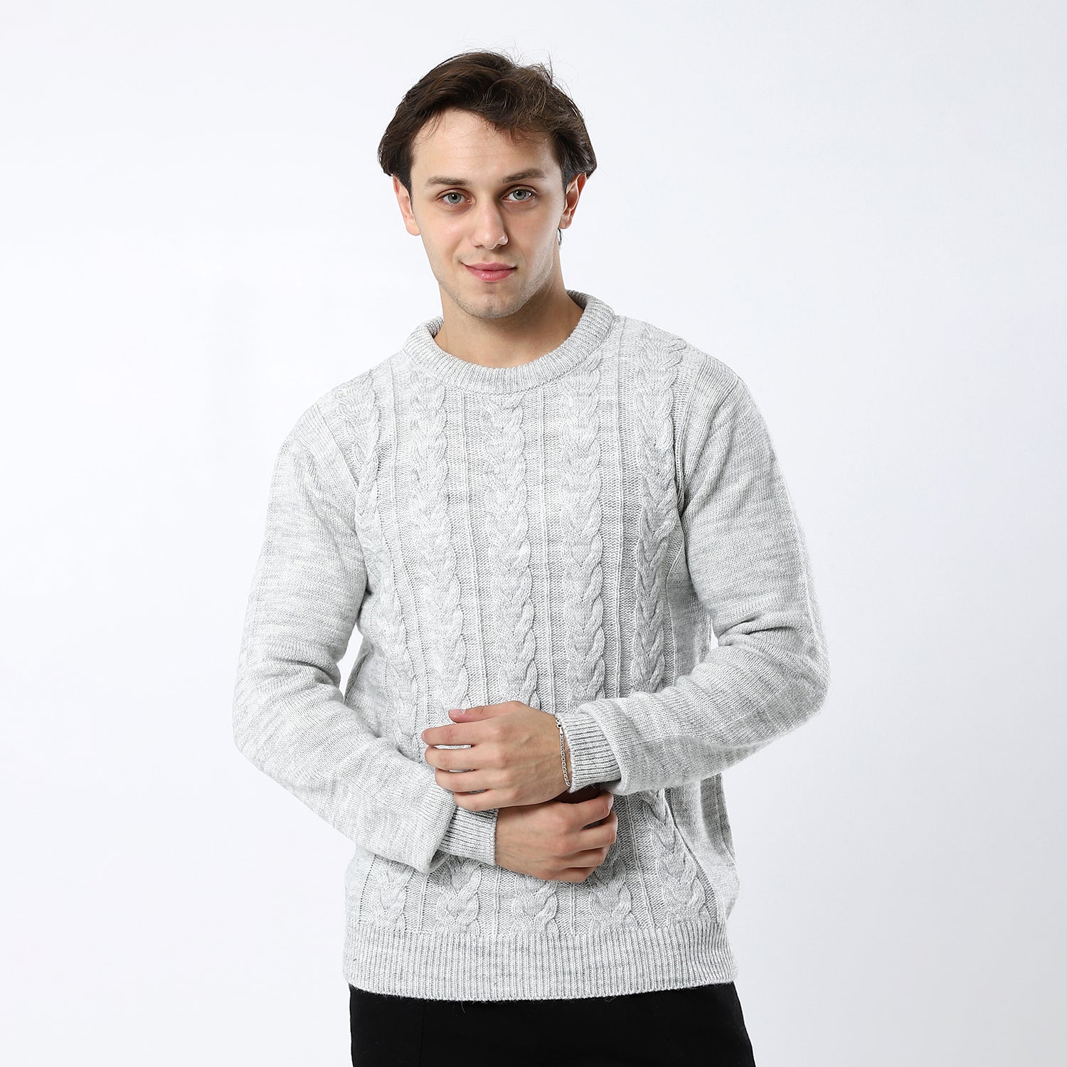 Light Grey Plain Pullover