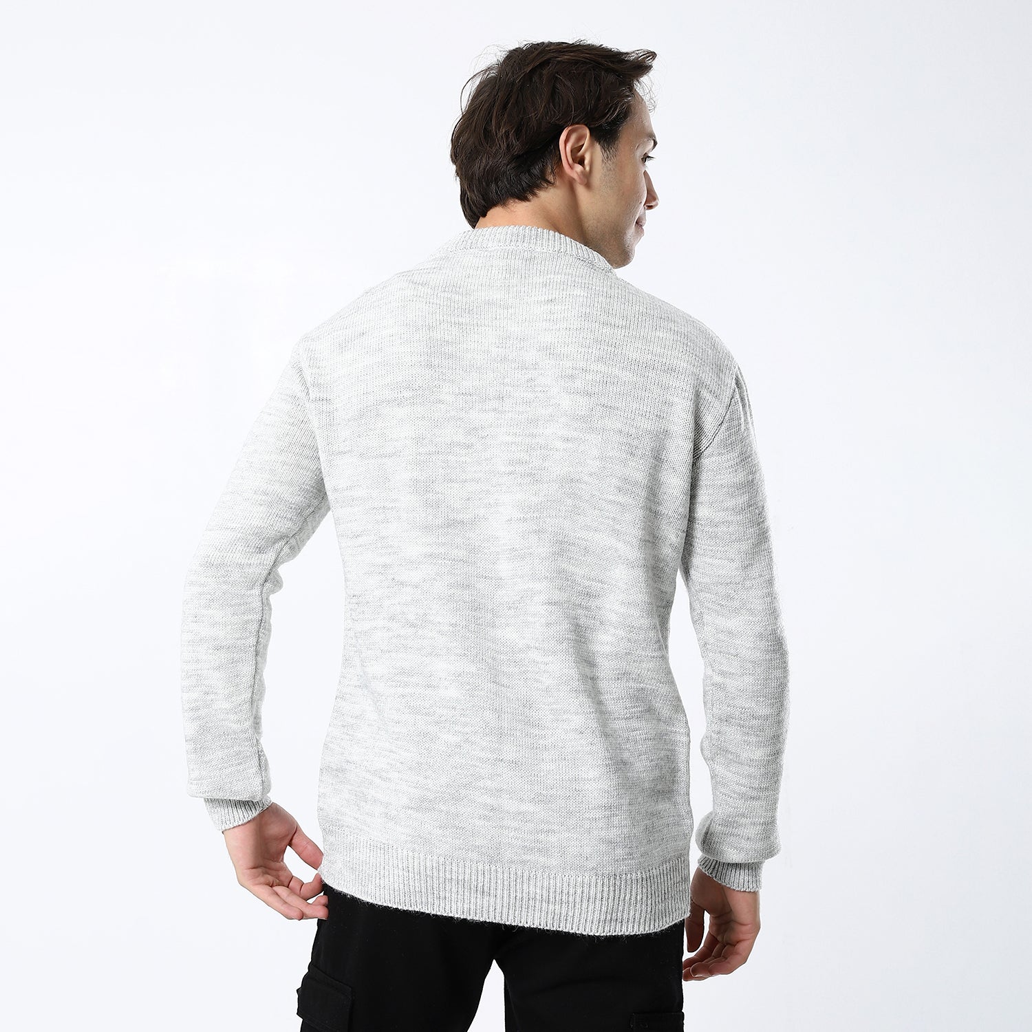 Light Grey Plain Pullover