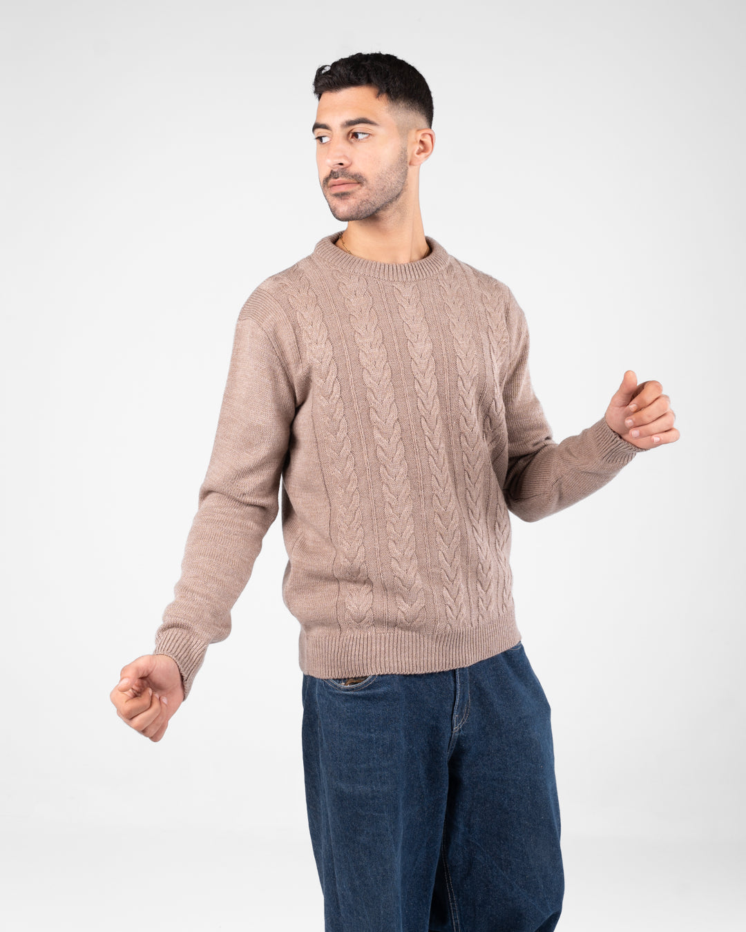 Men Round neck braids pillover