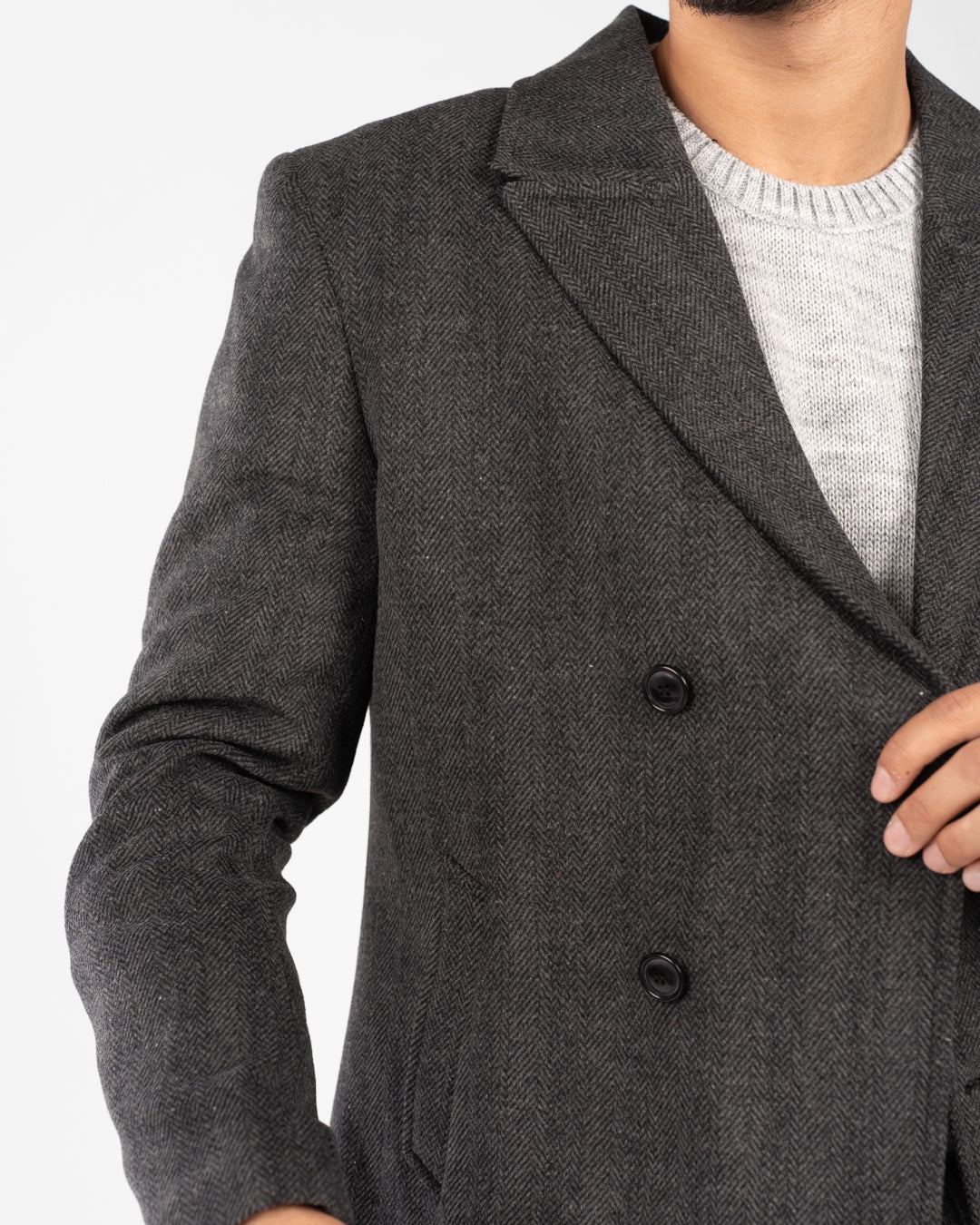 معطف جاكار قصير للرجال