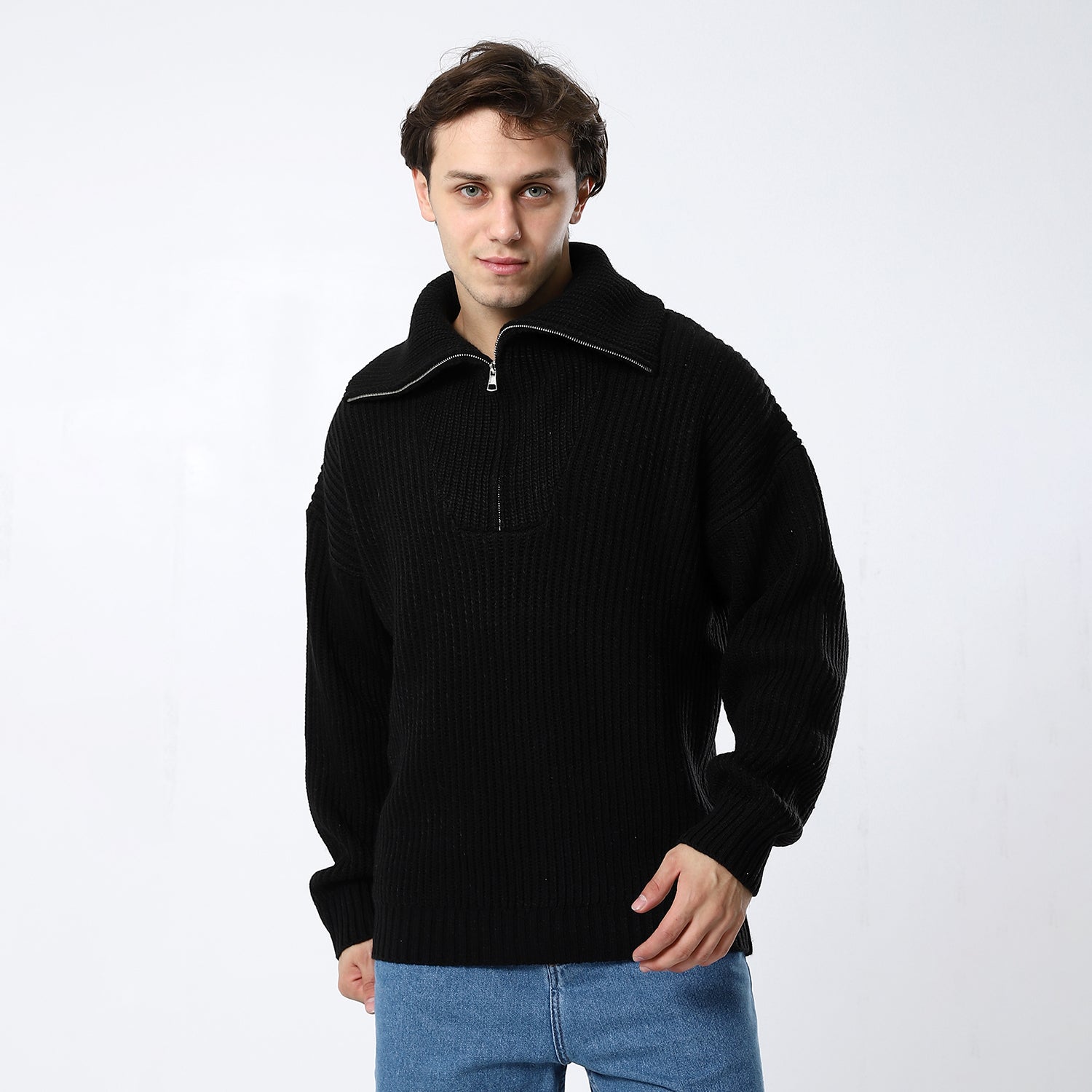 Black Plain Pullover