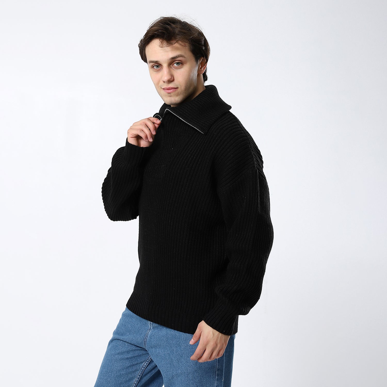 Black Plain Pullover