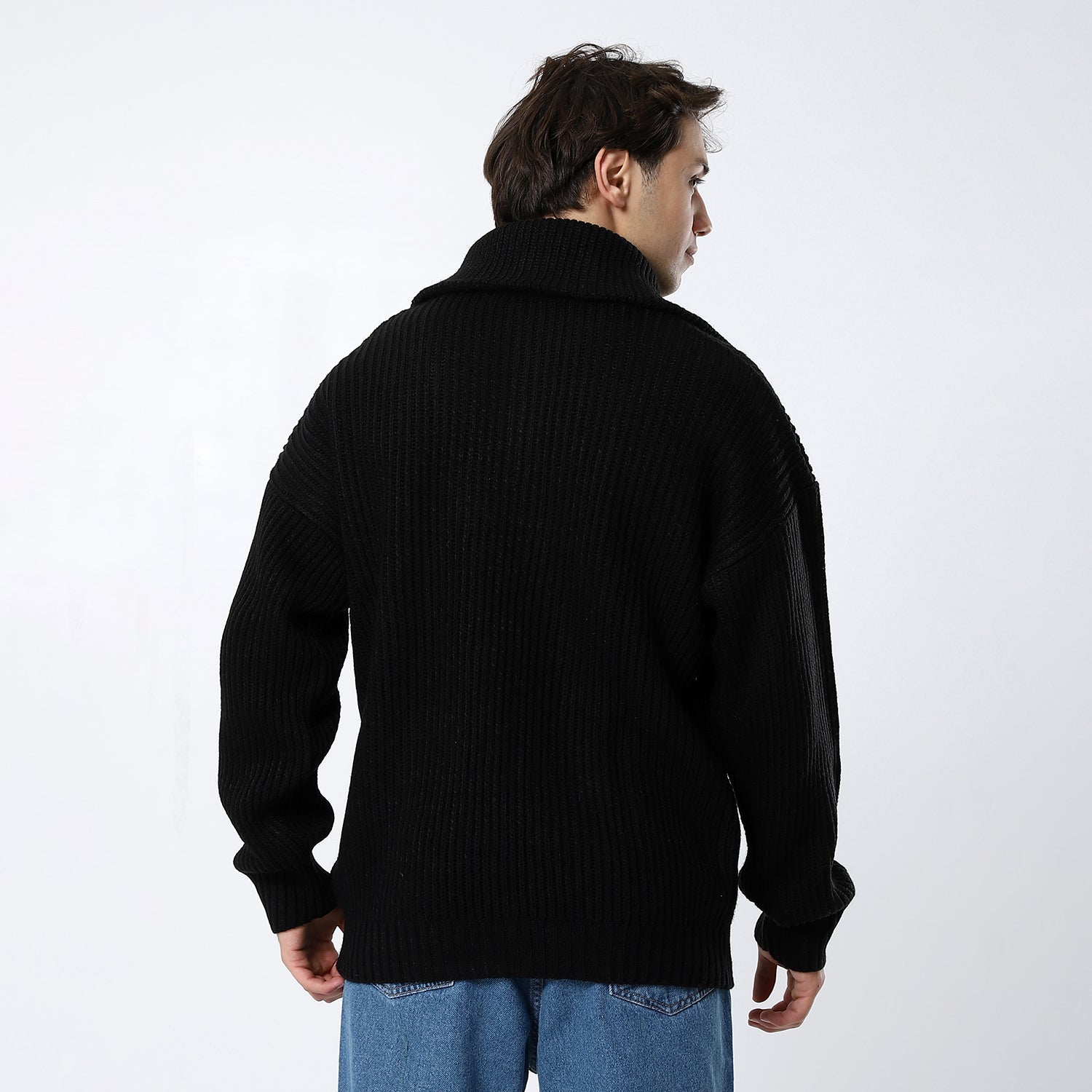 Black Plain Pullover