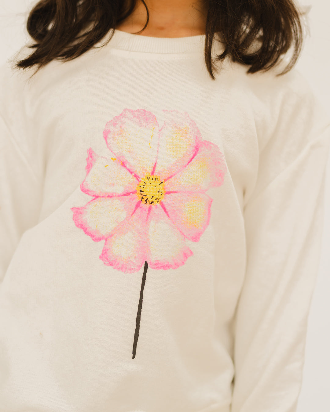 Flower Printed SweatShirt