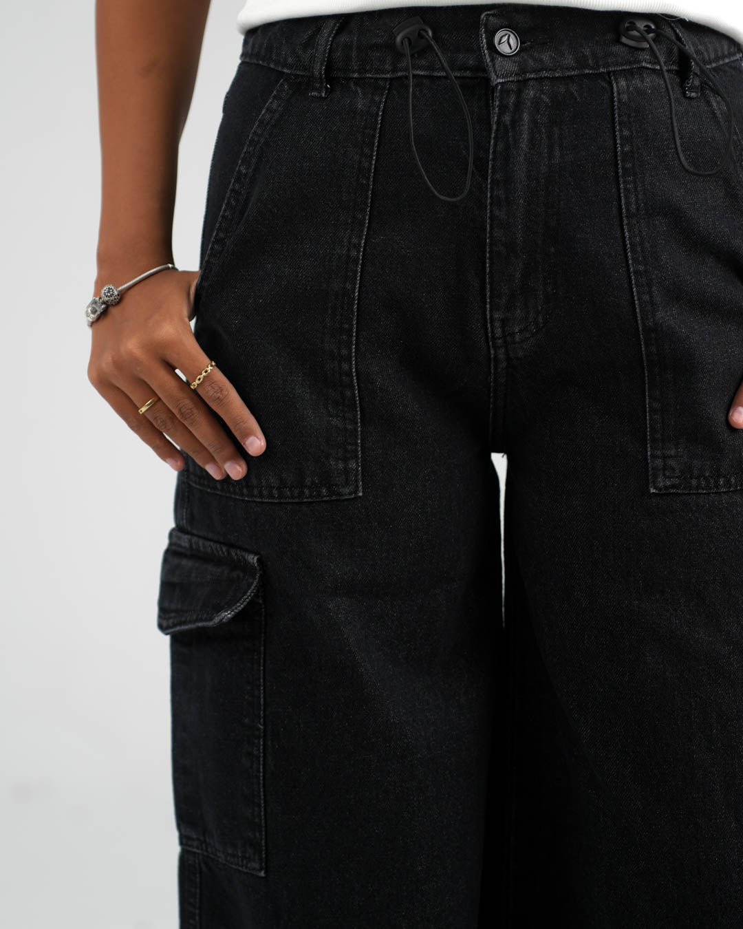 Women Wide Leg Denim Pants