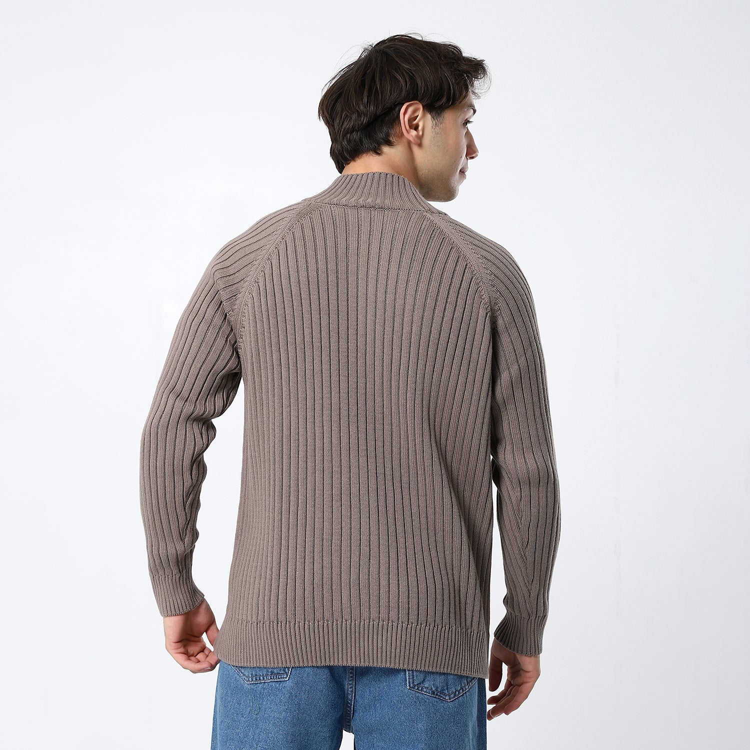 Round Neck Coffee Pullover