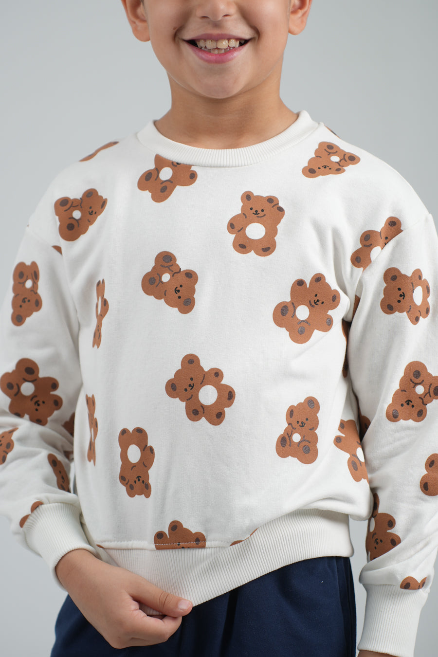 سويت شيرت أولادي مطبوع دب