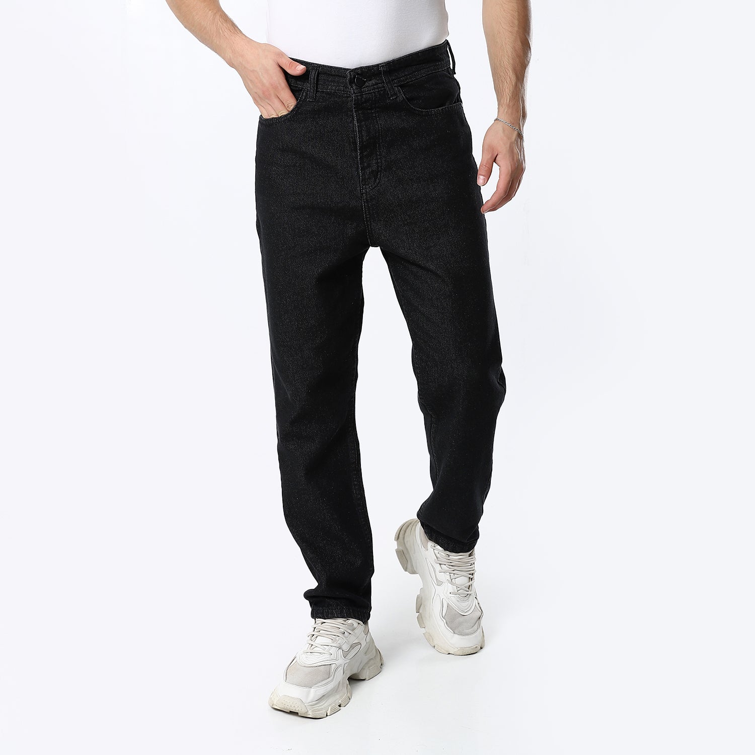 Black Regular Fit Jeans