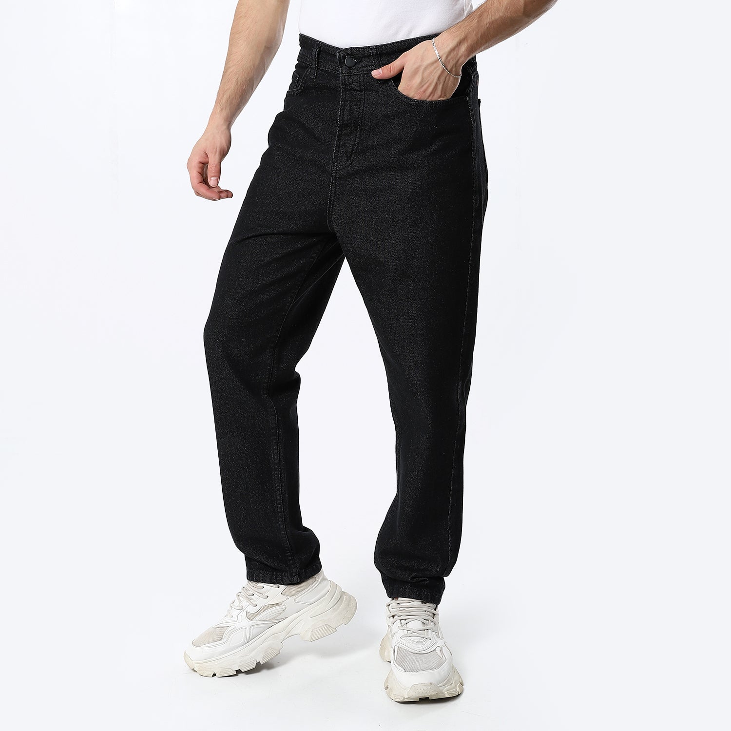 Black Regular Fit Jeans