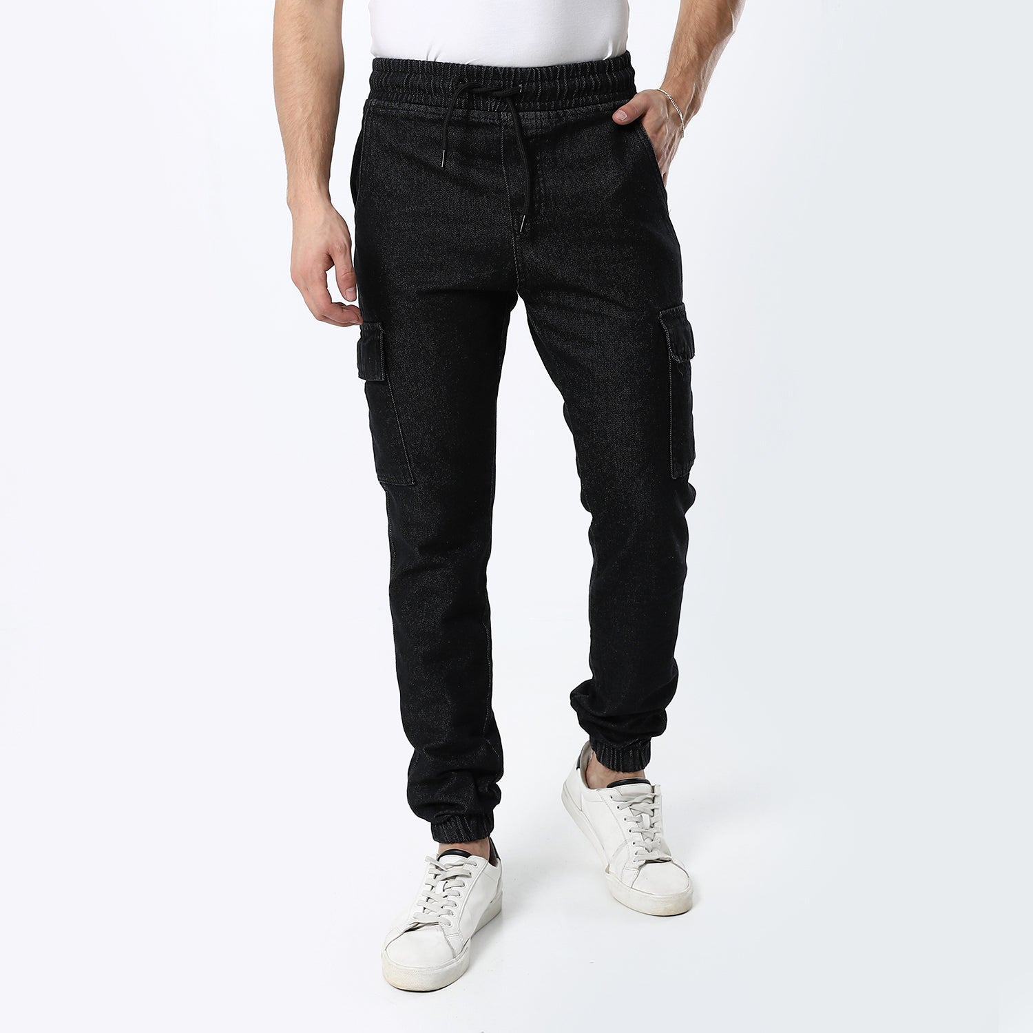 Black Jogger Fit Jeans