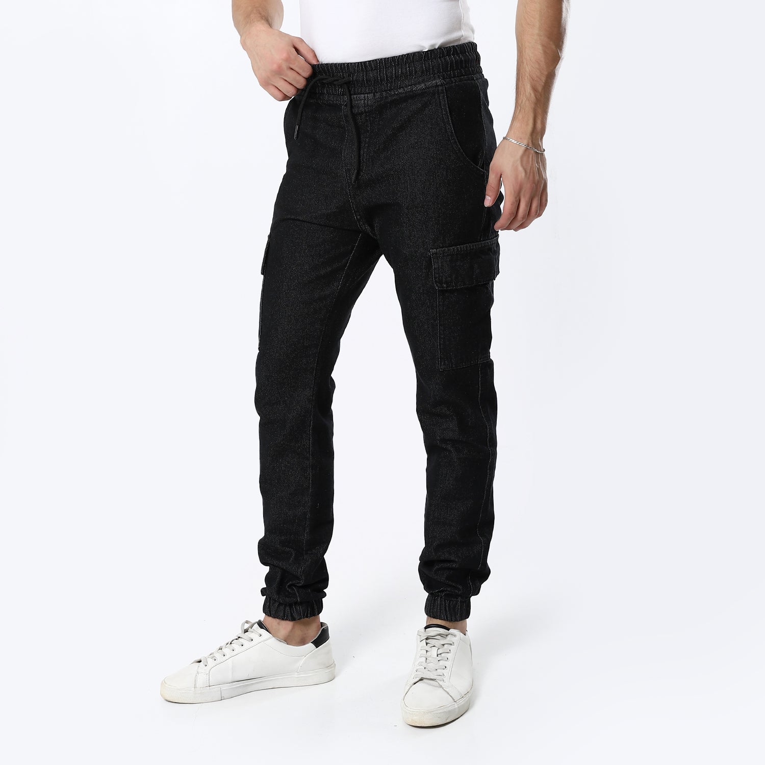 Black Jogger Fit Jeans