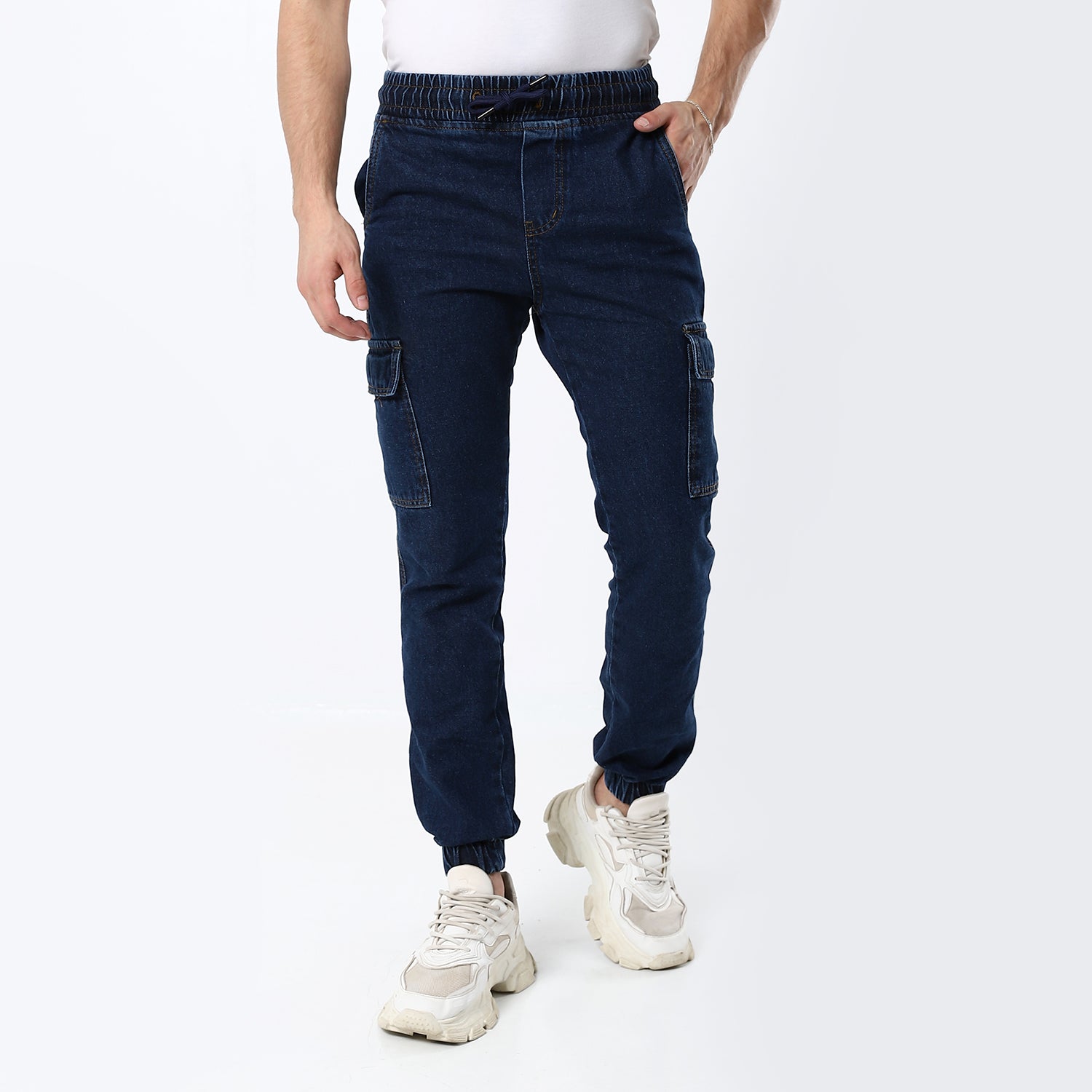 Dark Blue Jogger Jeans