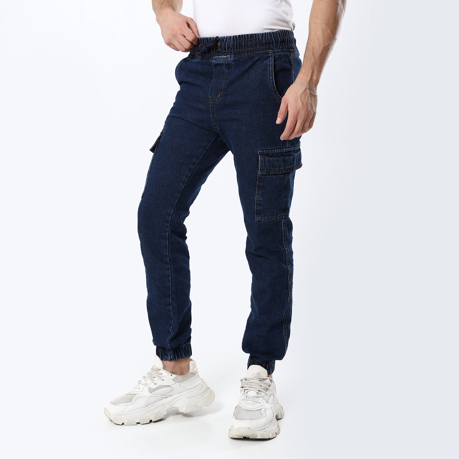 Dark Blue Jogger Jeans