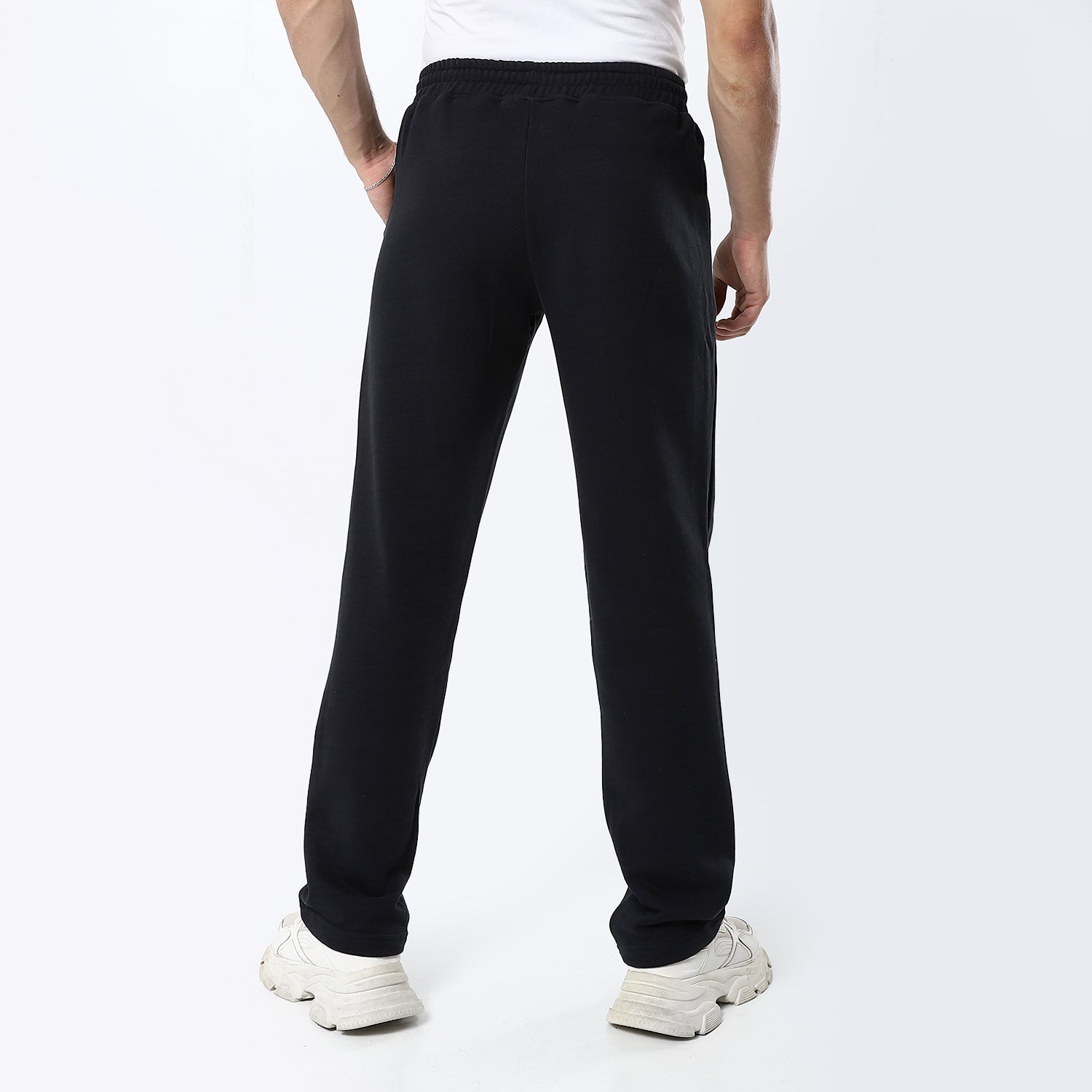 Black Plain Sweatpants