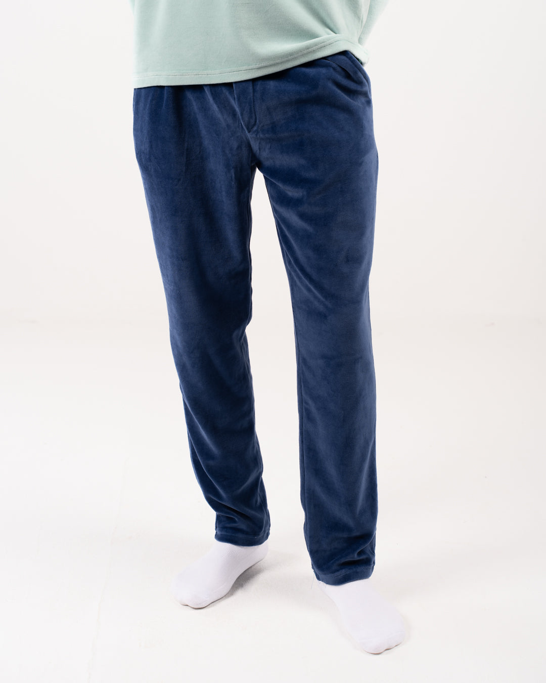 Men Velour Pyjama Long Sleeves