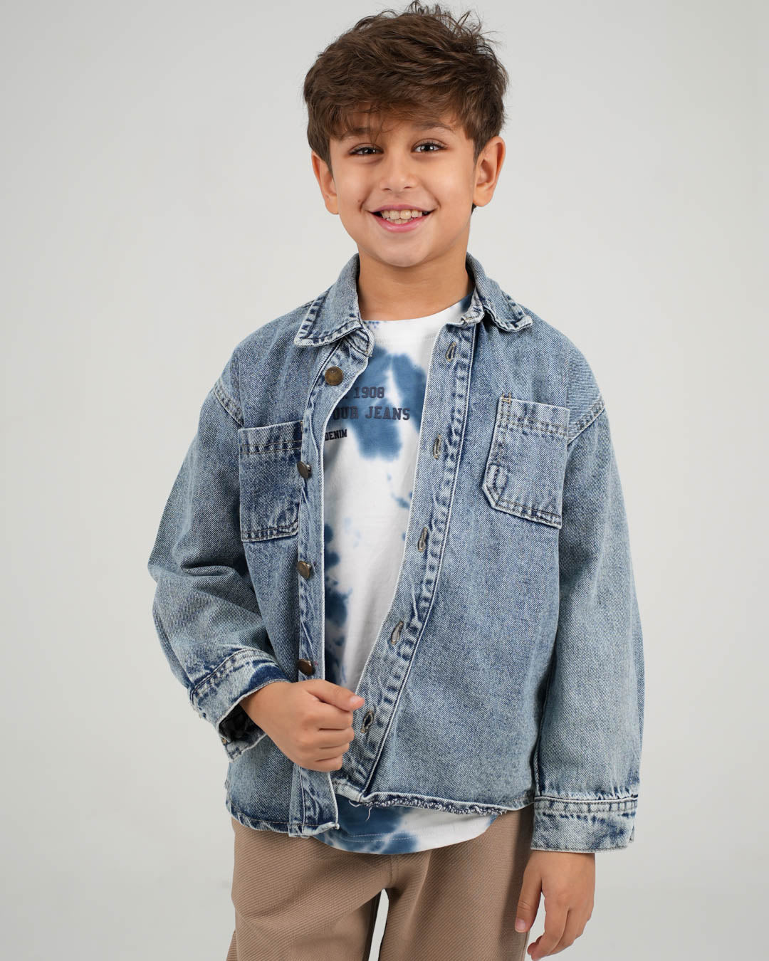 قميص جينز بجيبين