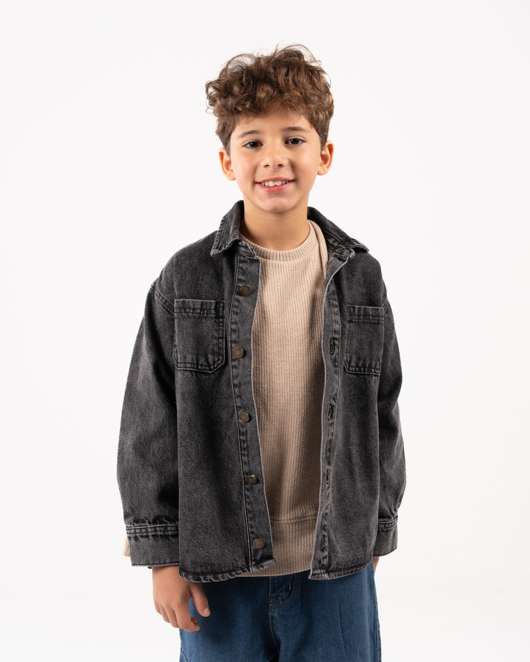 قميص جينز بجيبين