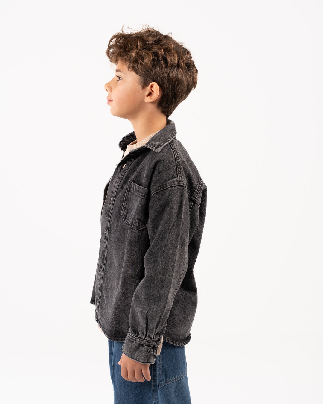 قميص جينز بجيبين