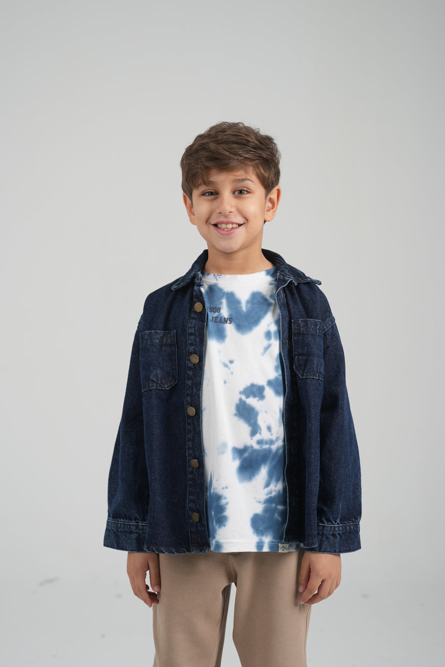 قميص جينز بجيبين