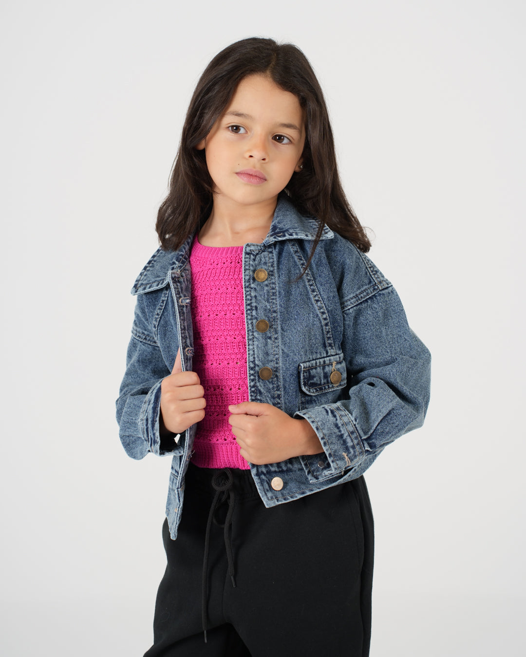 جاكيت جينز بناتي