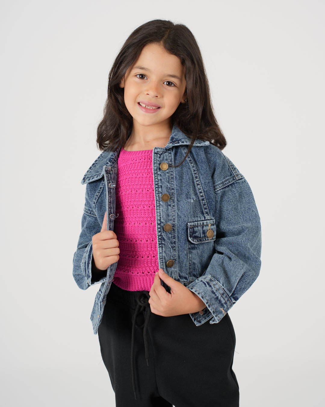 جاكيت جينز بناتي