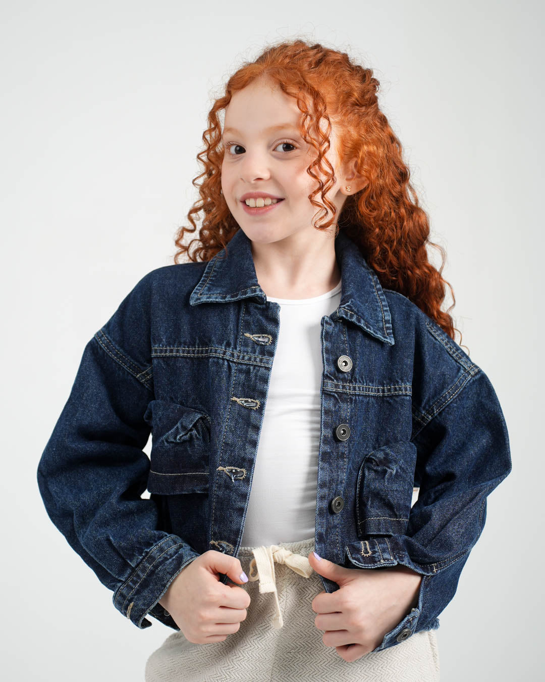 جاكيت جينز بناتي