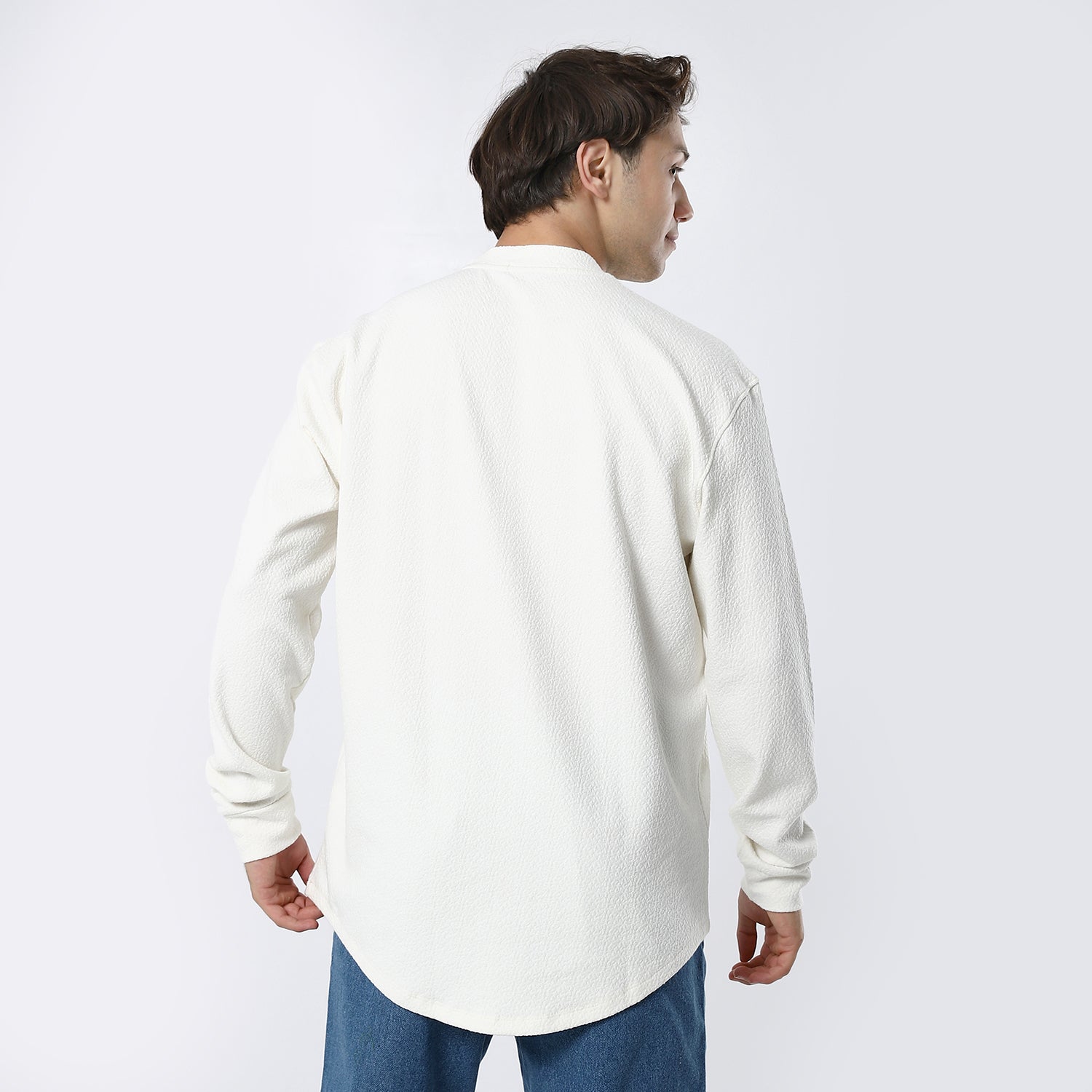 White Basic Sweatshirt