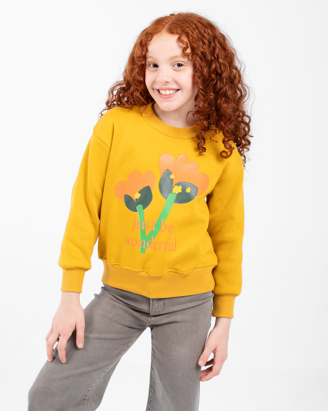 Girls Printed Sweatshirt