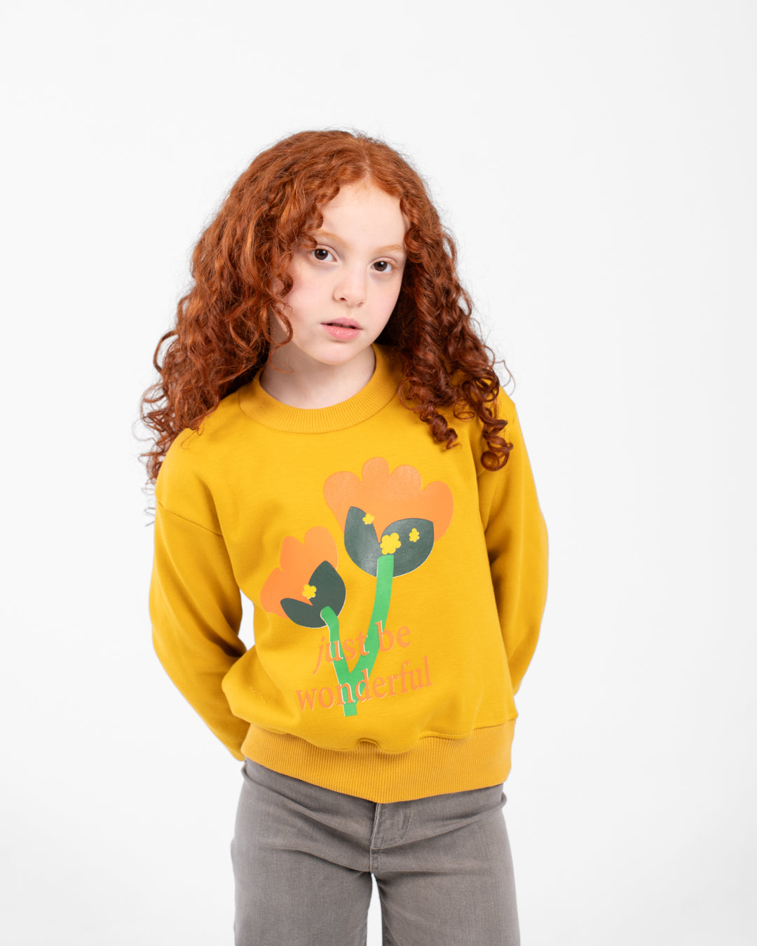 Girls Printed Sweatshirt