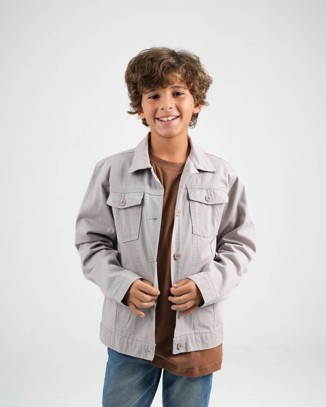 Plain Zipper Over Shirt