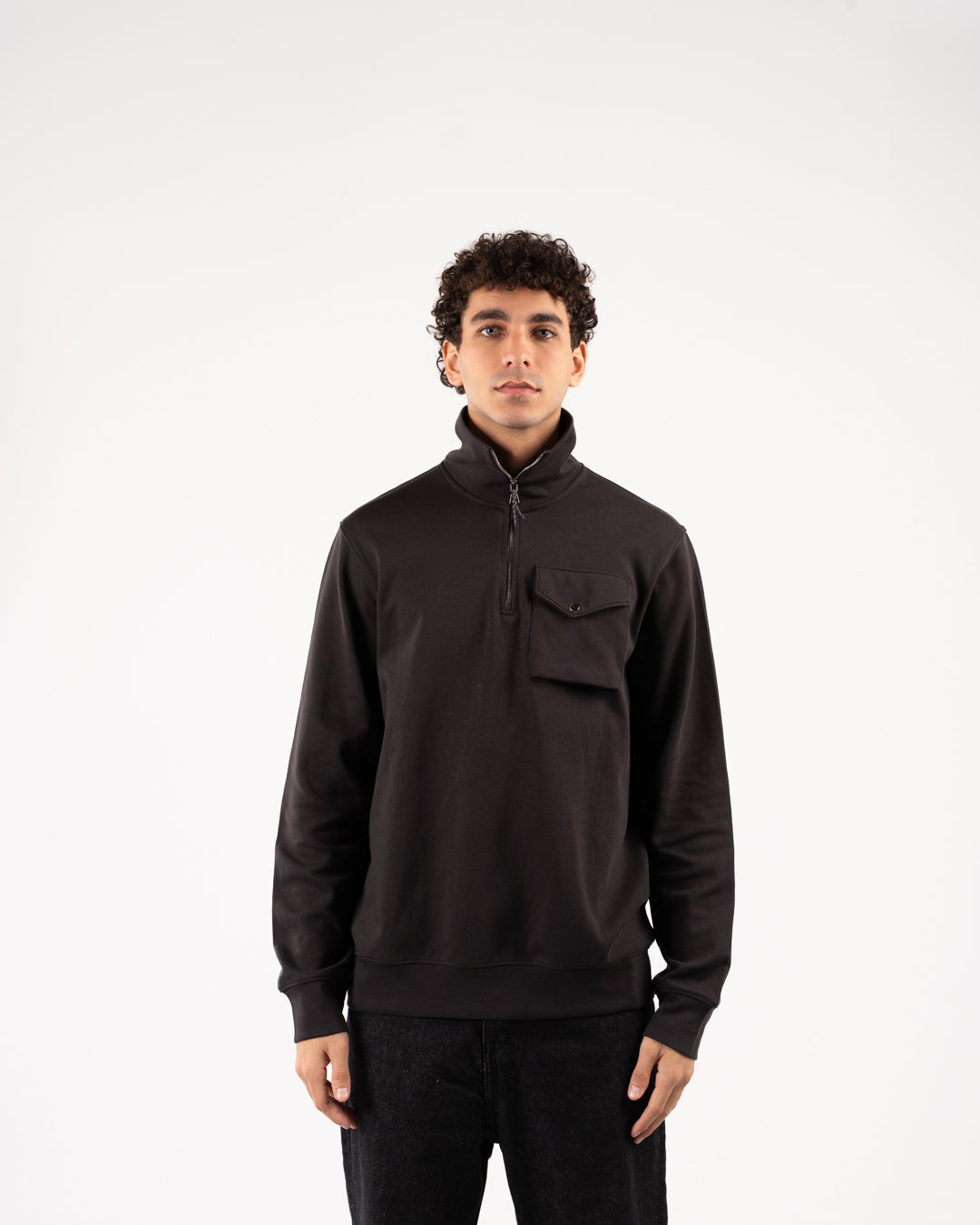 سويت شيرت بسحاب وجيب