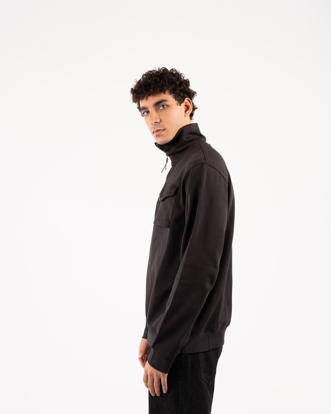 سويت شيرت بسحاب وجيب