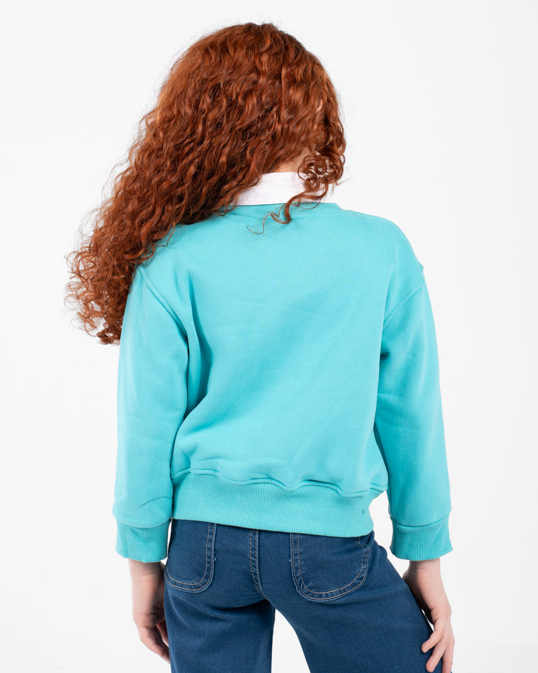 Girls Long Sleeve Printed Sweatshirt