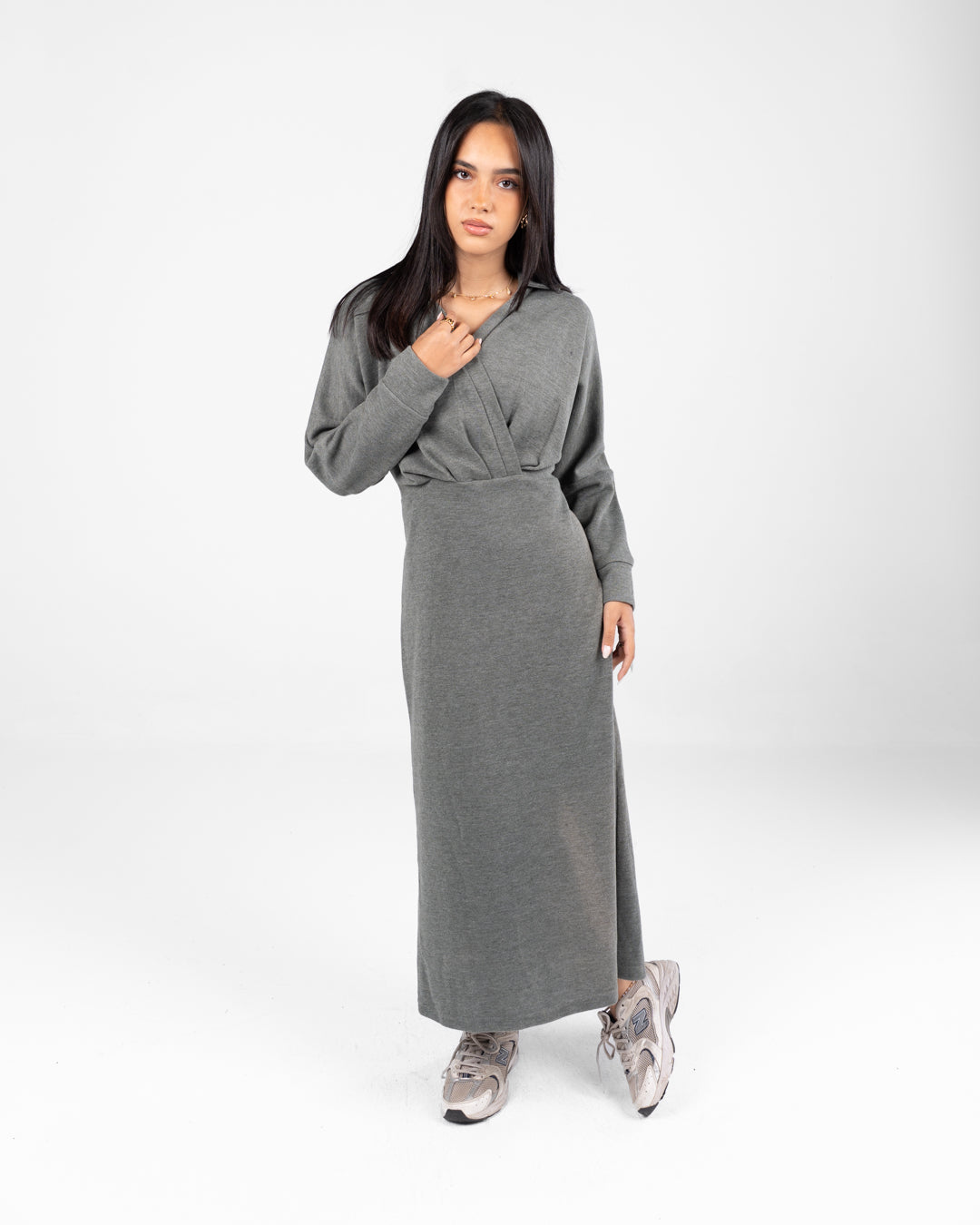 فستان سادة بكم